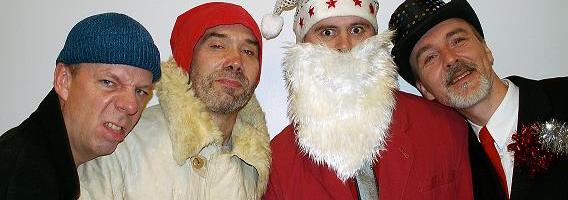 En bock och tre tomtar. Foto:Angelica Israelsson